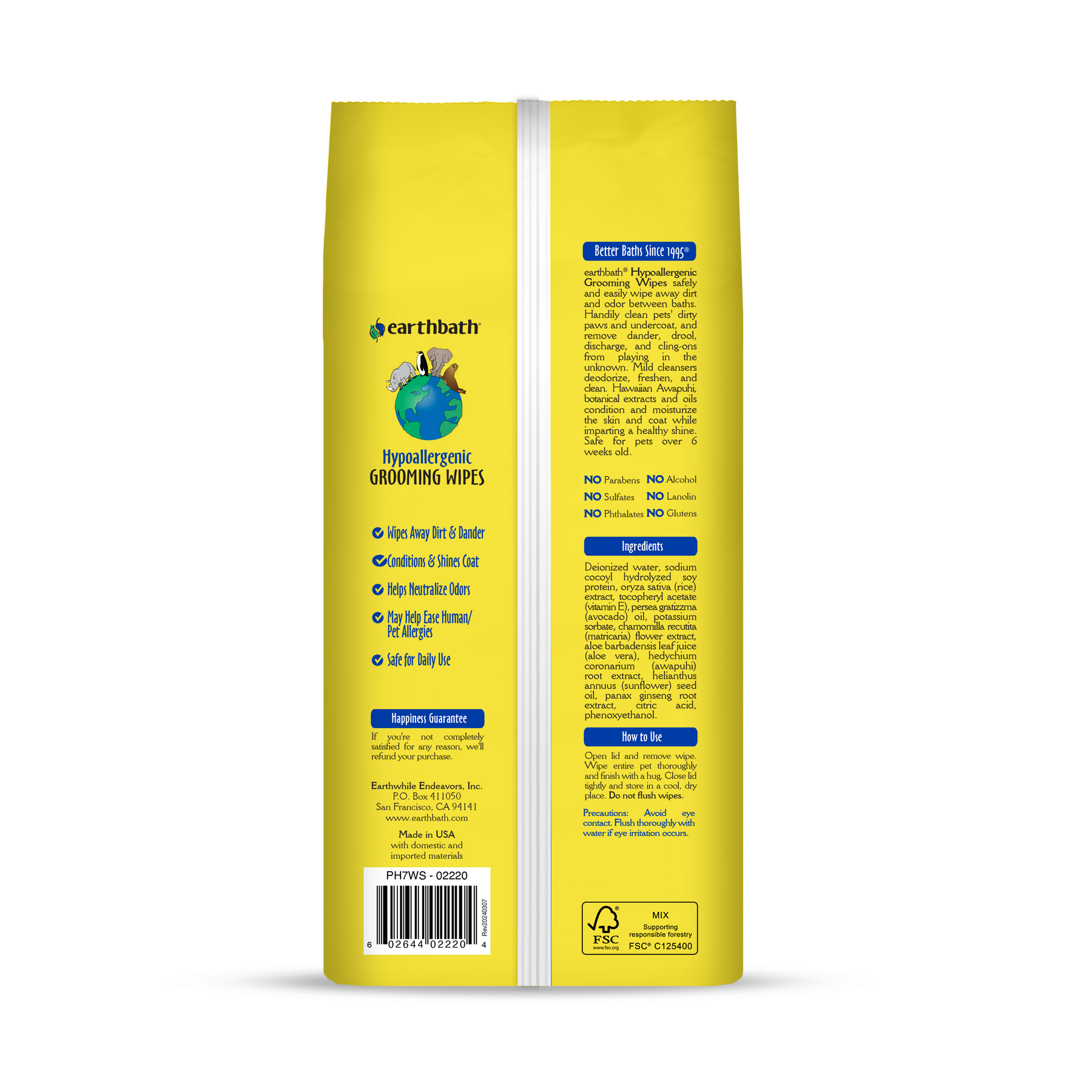 Hypoallergenic Grooming Wipes