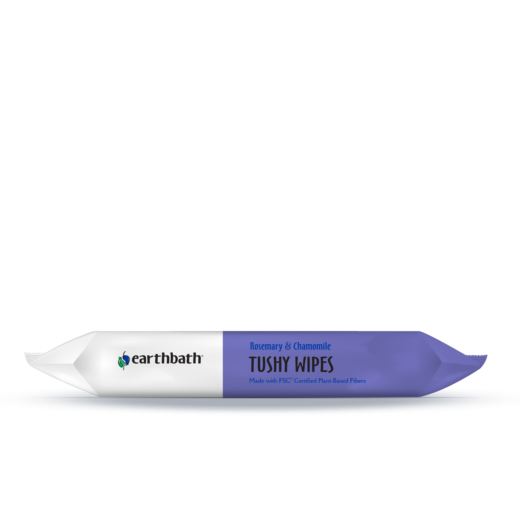 earthbath® Tushy Wipes, Rosemary & Chamomile Odor-Eating Enzymes & Baking Soda, 30 ct plant-based wipes in re-sealable pouch