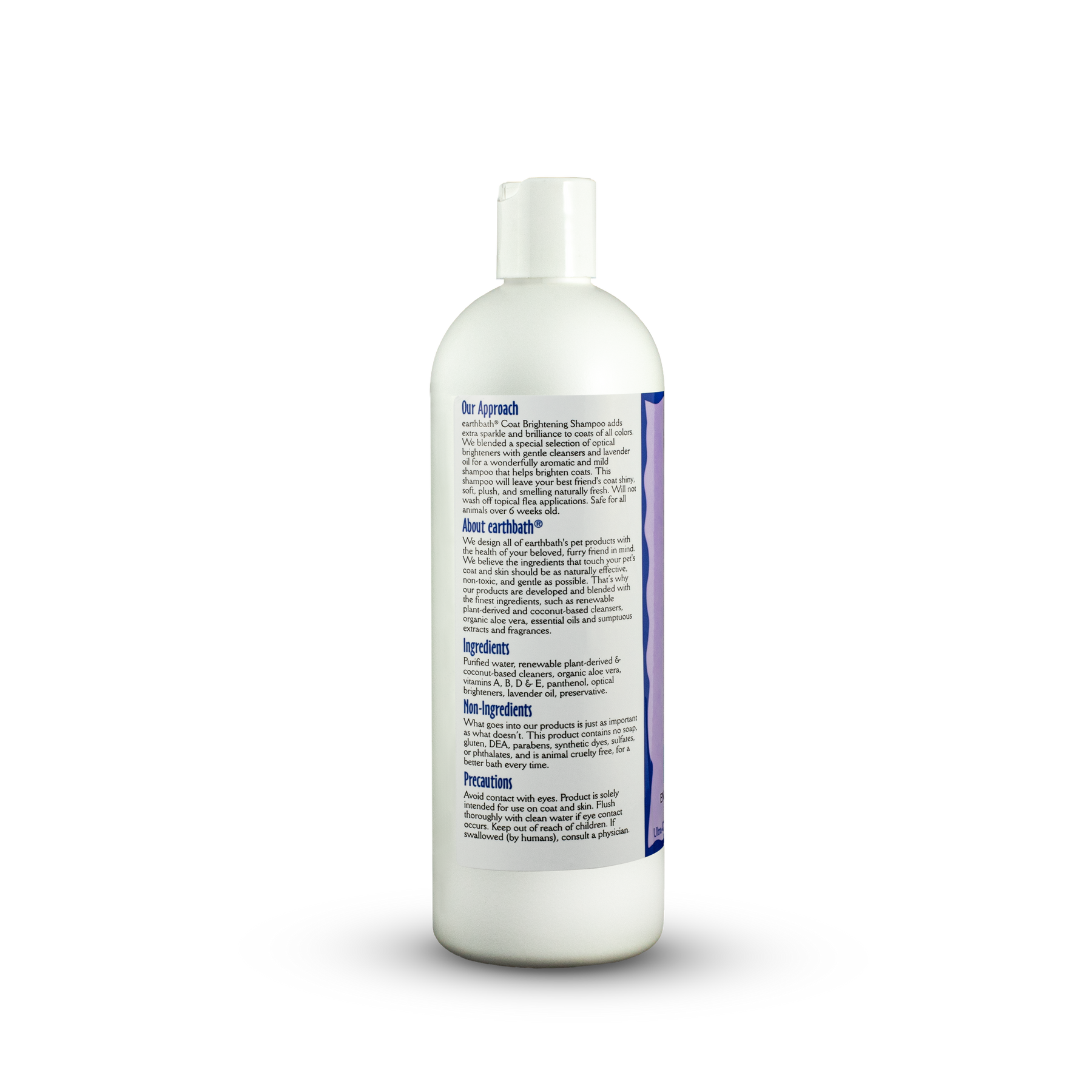 earthbath® Coat Brightening Shampoo, Lavender, Enhances Color & Shine in All Coats, Made in USA, 16 oz