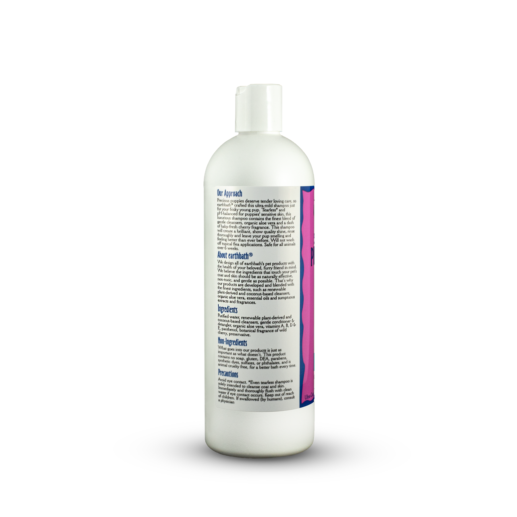 earthbath® Ultra-Mild Puppy Shampoo, Wild Cherry, Tearless & Extra Gentle, Made in USA, 16 oz