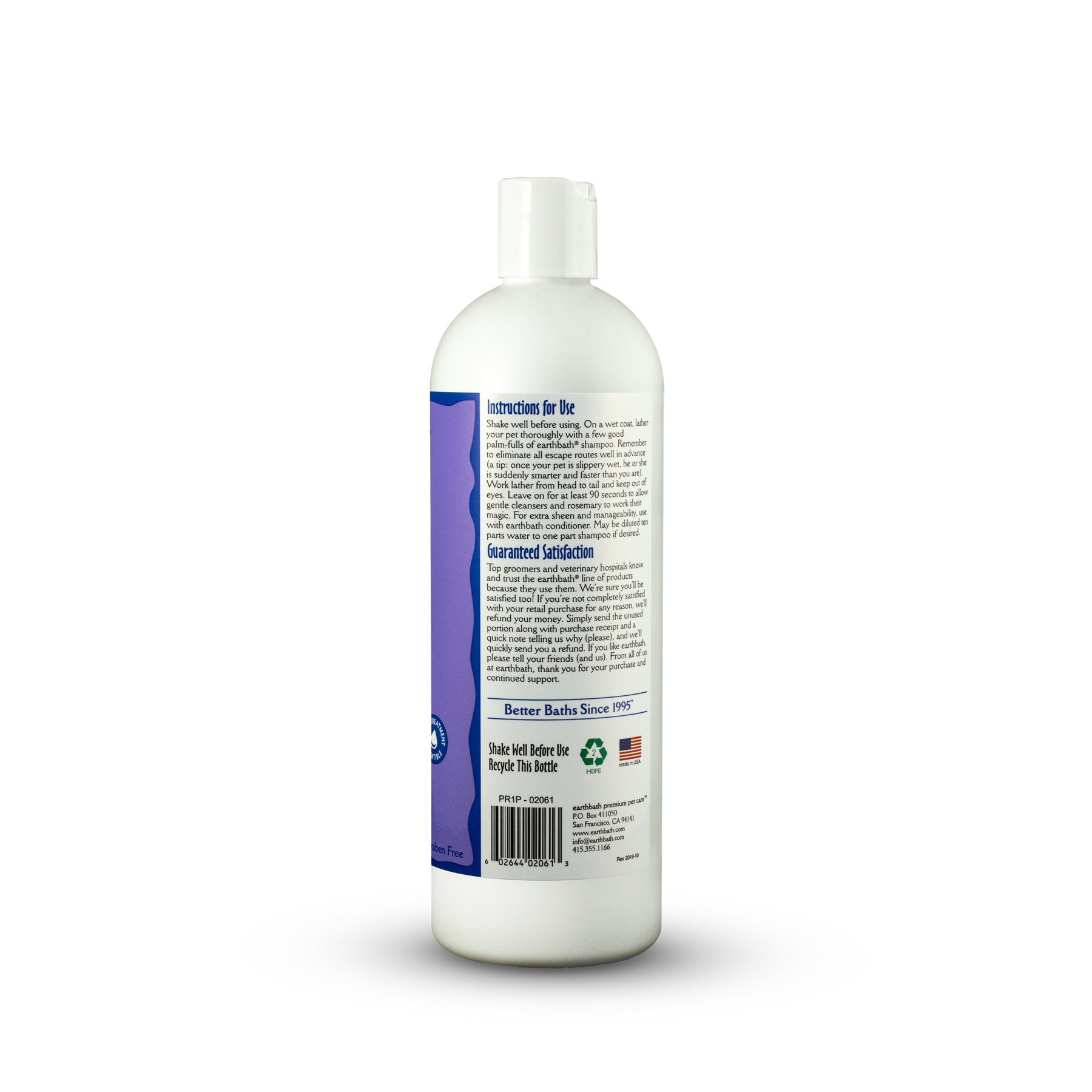 earthbath® Deodorizing Shampoo, Mediterranean Magic, Neutralizes Doggone Odors, Made in USA, 16 oz