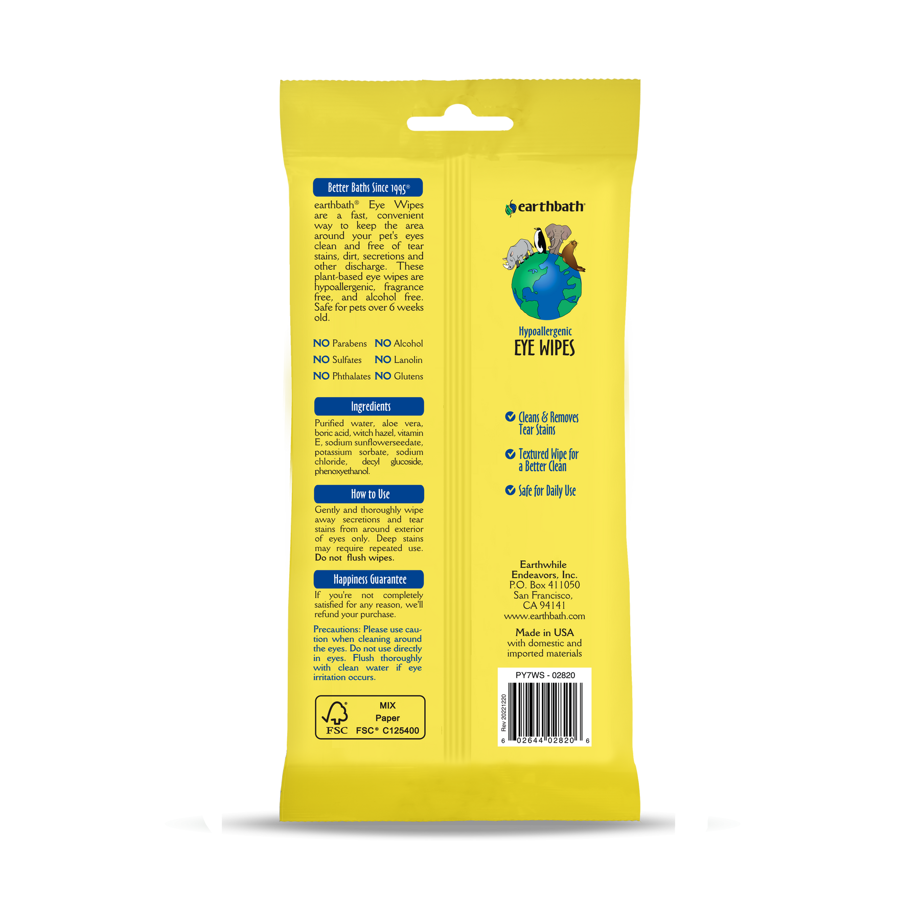 Hypoallergenic Eye Wipes
