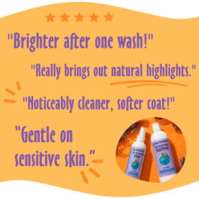 Testimonials for coat brightening shampoo
