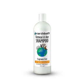 Earthbath Oatmeal & Aloe Shampoo bottle on a white background