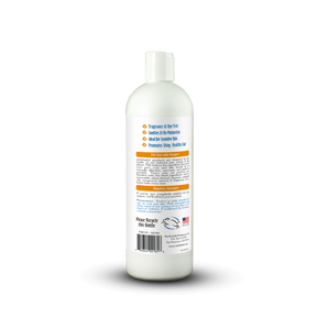 White bottle with label on a white background