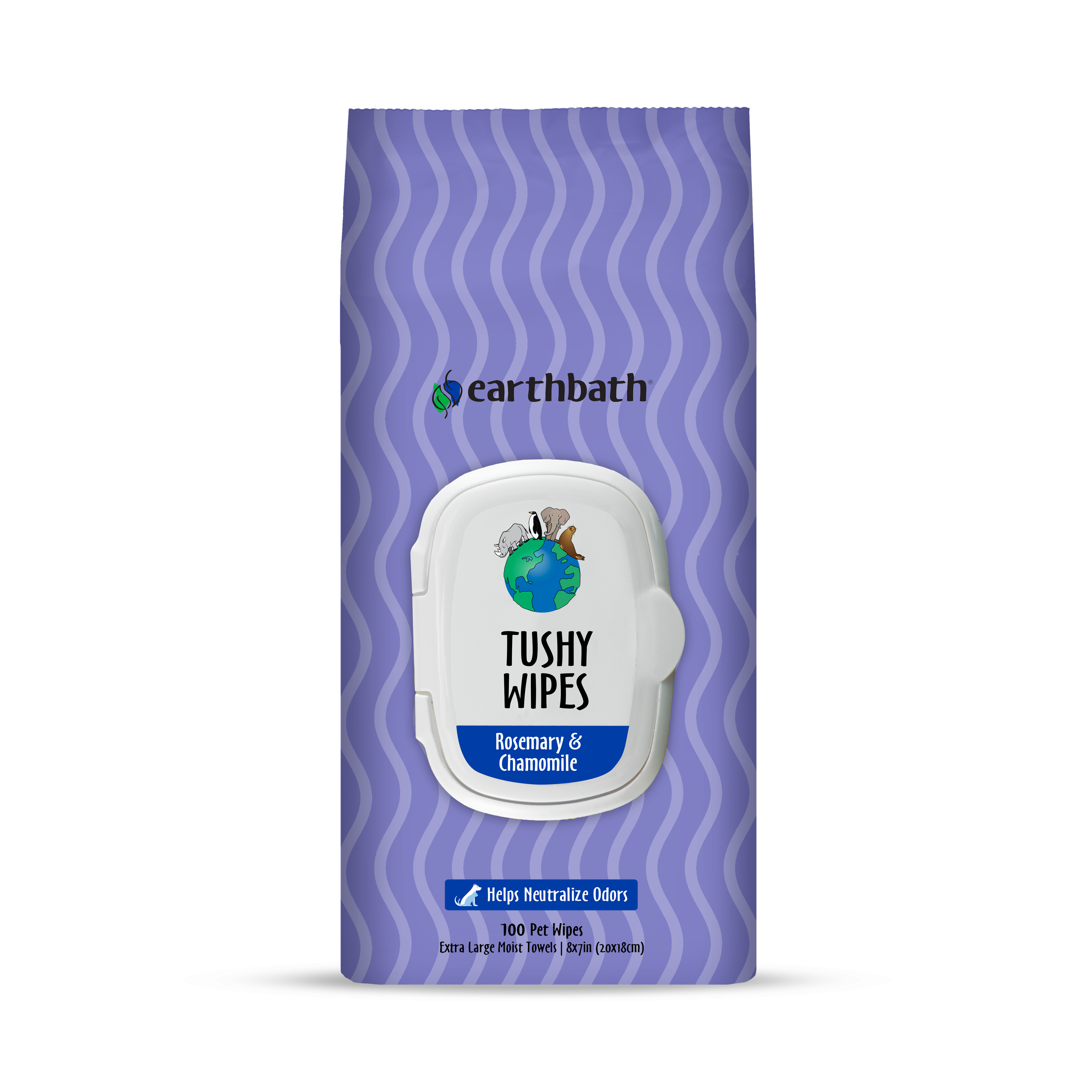 Tushy Wipes for Pets, Neutralizes Odors | earthbath®