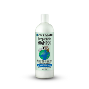 Earthbath Hot Spot Relief Shampoo bottle on a white background
