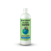 Bottle of Earthbath Shea Butter Shampoo on a white background