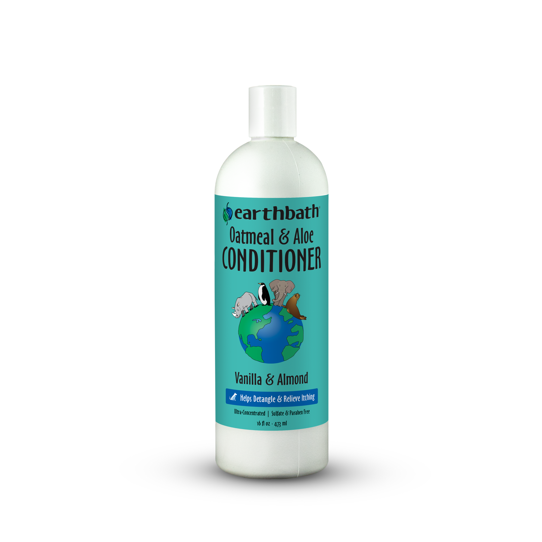 Earthbath Oatmeal & Aloe Conditioner bottle on a white background