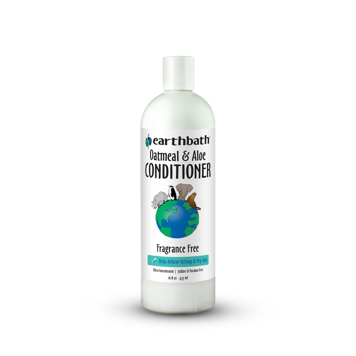 Earthbath Oatmeal & Aloe Conditioner bottle on a white background