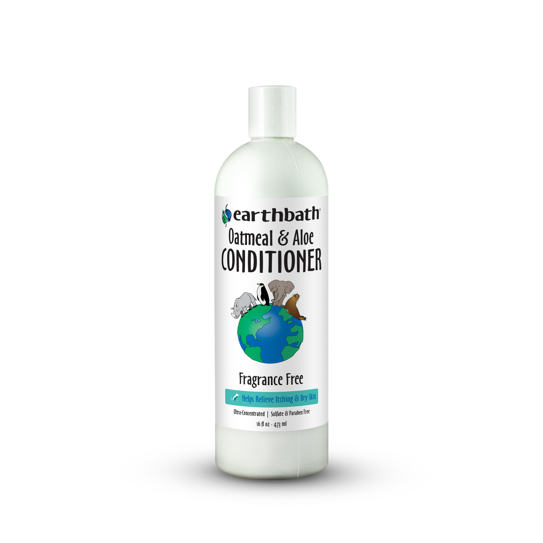 Earthbath Oatmeal & Aloe Conditioner bottle on a white background