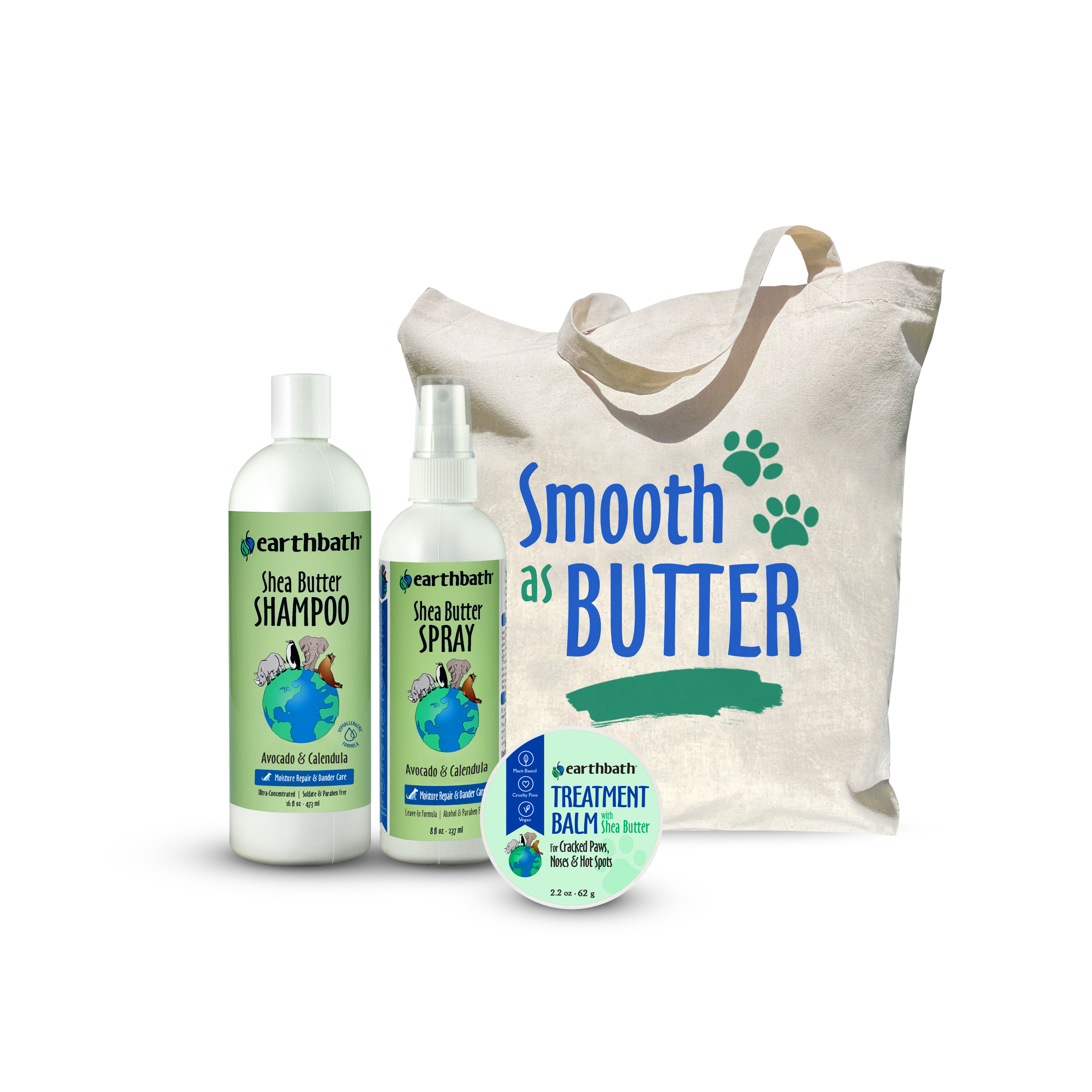 Smooth As Butter Set, Moisturizing Dander Relief | earthbath®
