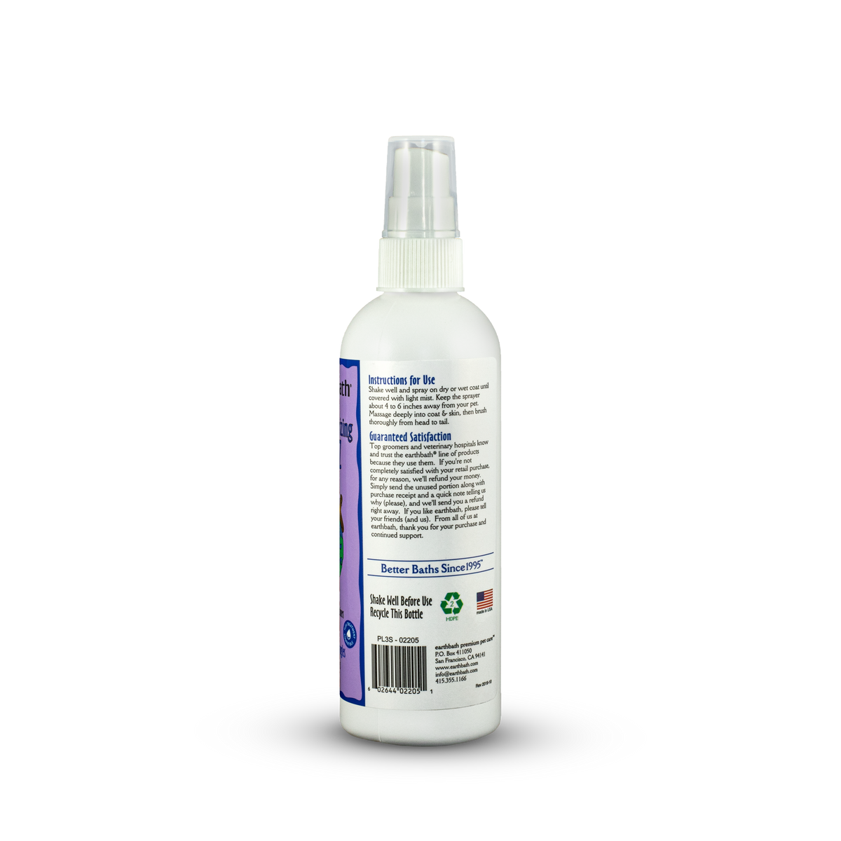 Lavender Dog Spray, Conditions & Detangles | earthbath®