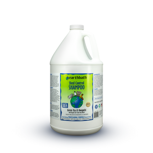 earthbath® Shed Control Shampoo, Green Tea & Awapuhi with Organic Fair Trade Shea Butter, Helps Relieve Shedding & Dander, Made in USA, 128 oz