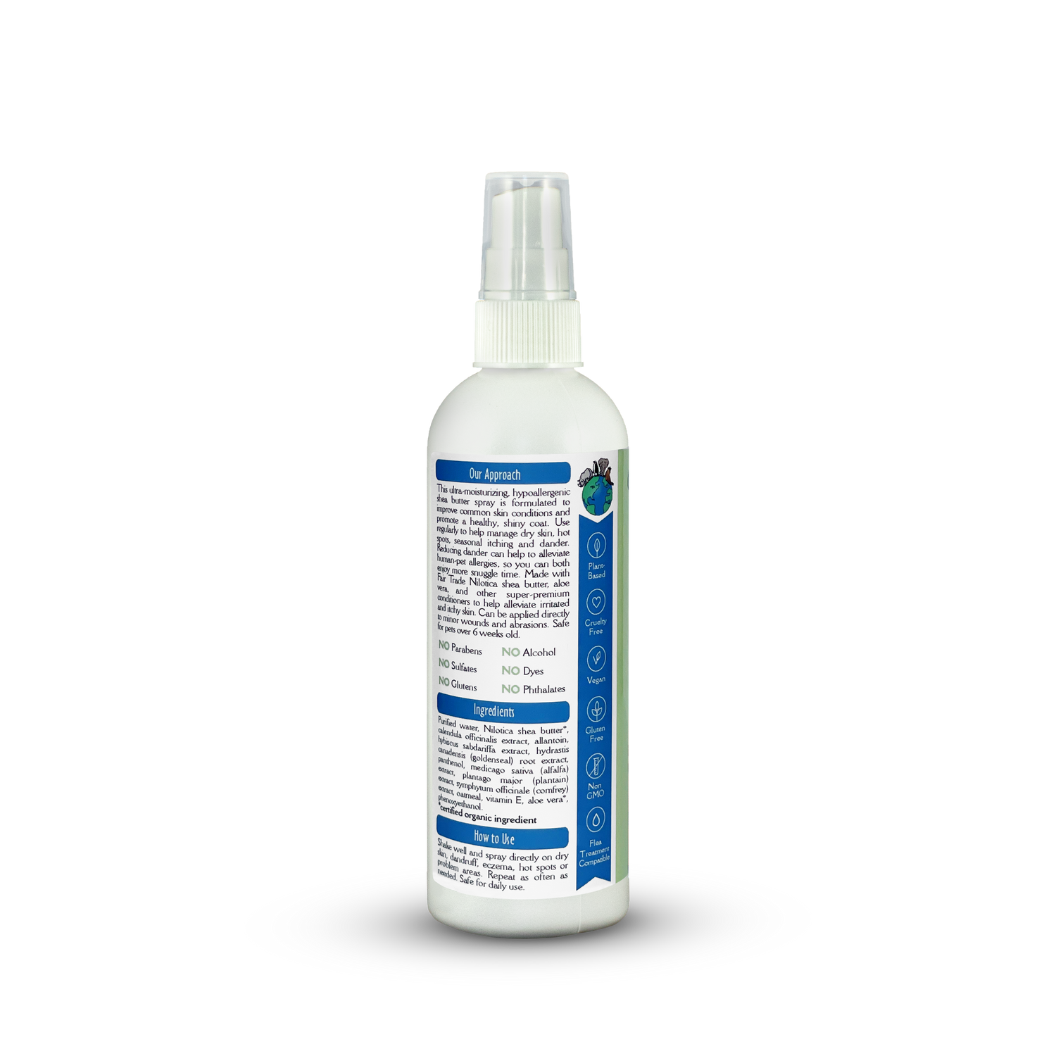 Shea Butter Pet Spray, Moisturizing Dander Relief | earthbath®